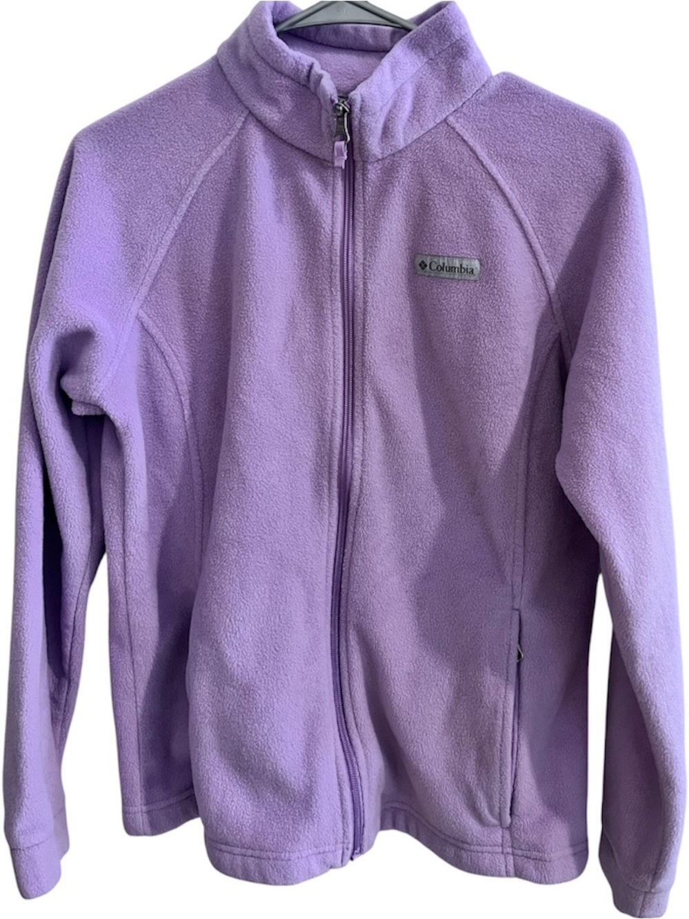 Columbia Lavender Full-Zip Fleece Jacket